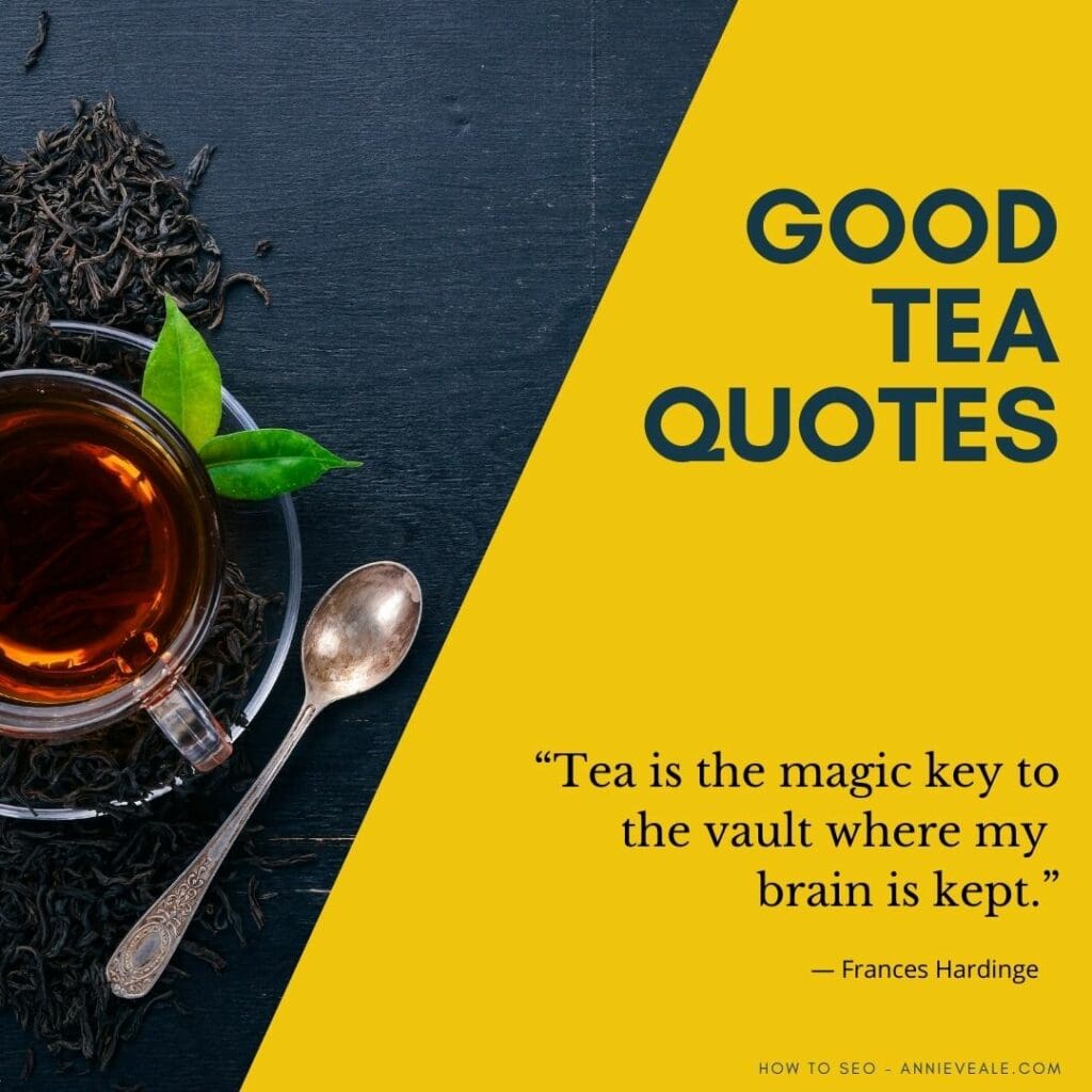 Quote on a cup of tea